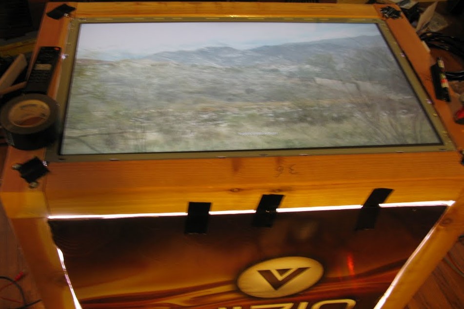 Multi-touch table construction phase 3